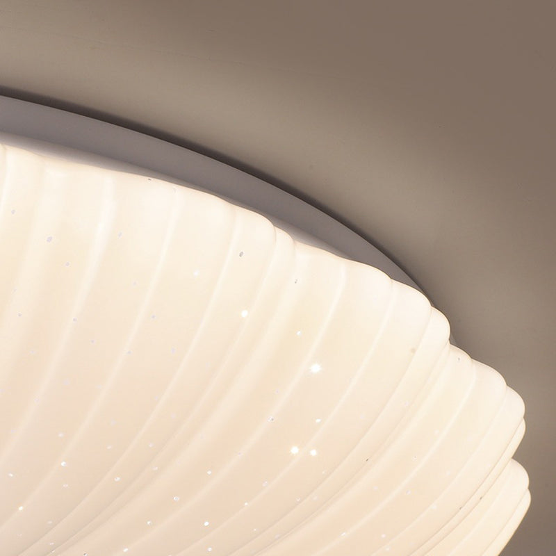 1 Light Circular Flush Light Contemporary Acrylic Flush Mount Lights for Bedroom