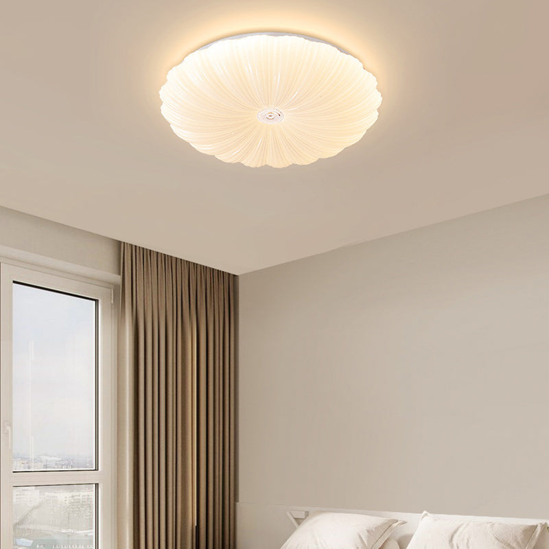 1 Light Circular Flush Light Contemporary Acrylic Flush Mount Lights for Bedroom