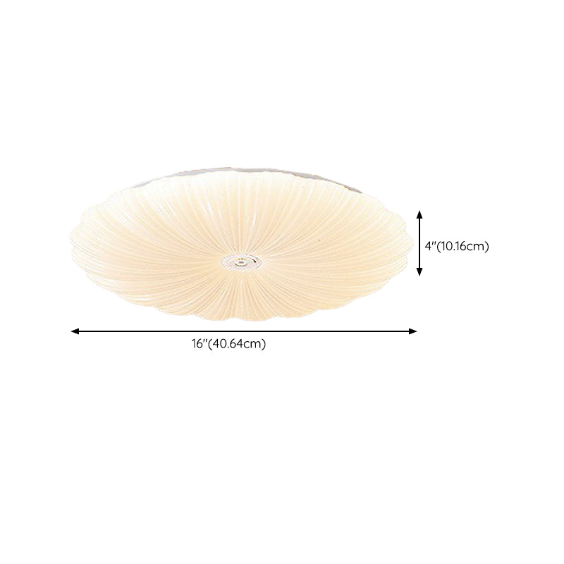 1 Light Circular Flush Light Contemporary Acrylic Flush Mount Lights for Bedroom
