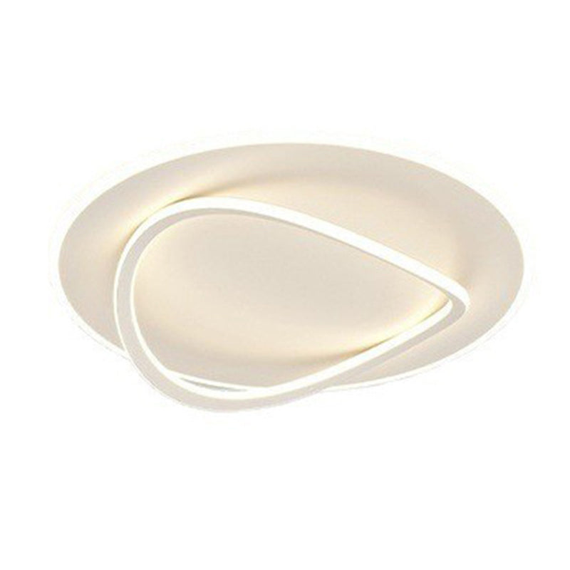 Contemporary Flush Mount Lighting LED White Ceiling Light for Bathroom