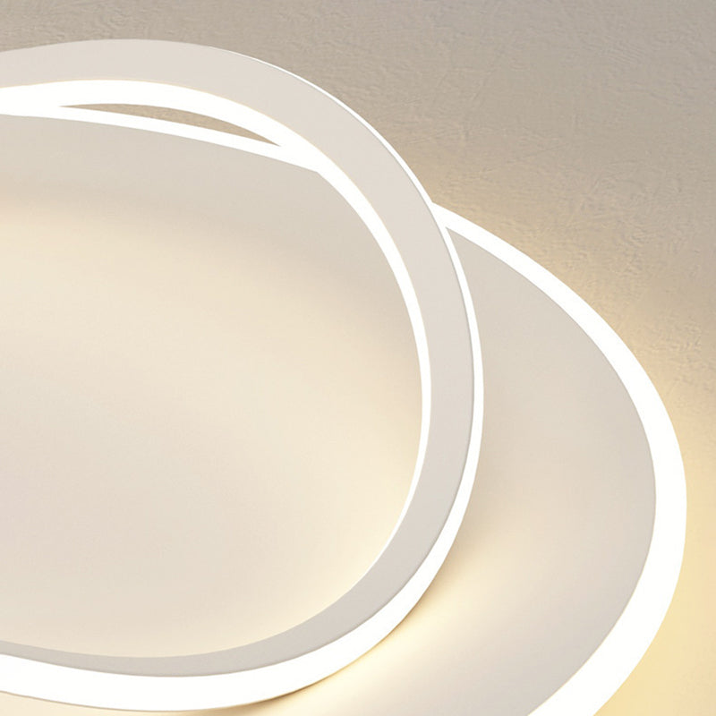 Contemporary Flush Mount Lighting LED White Ceiling Light for Bathroom