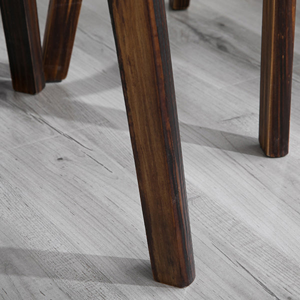 Round Modern Pub Table Set 1/3 Pcs Solid Wood Bar Table for Home