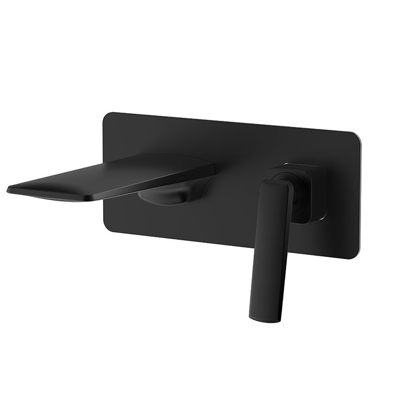 Modern Bathtub Faucet Wall-mounted Rod Handle Brass Bathtub Faucet