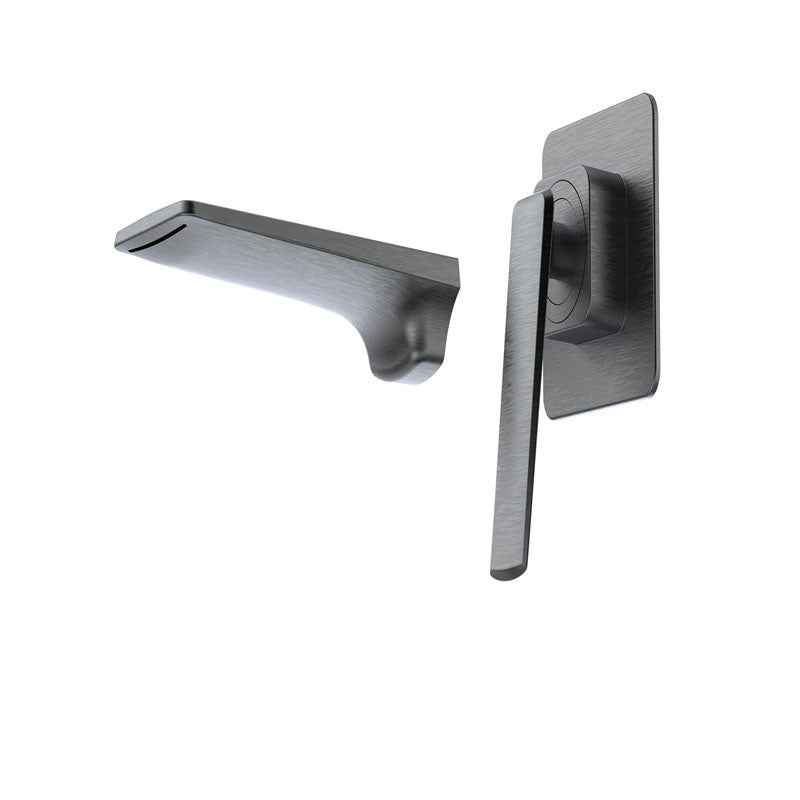 Modern Bathtub Faucet Wall-mounted Rod Handle Brass Bathtub Faucet