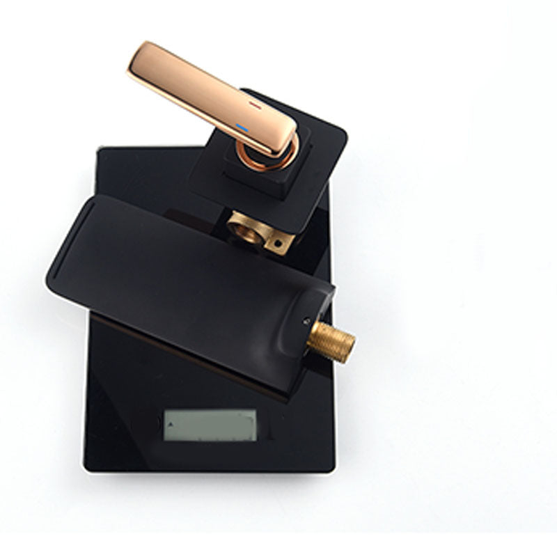 Modern Bathtub Faucet Wall-mounted Rod Handle Brass Bathtub Faucet