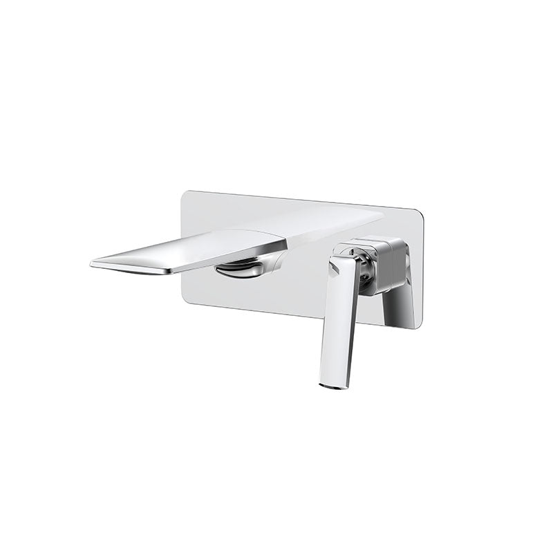 Modern Bathtub Faucet Wall-mounted Rod Handle Brass Bathtub Faucet