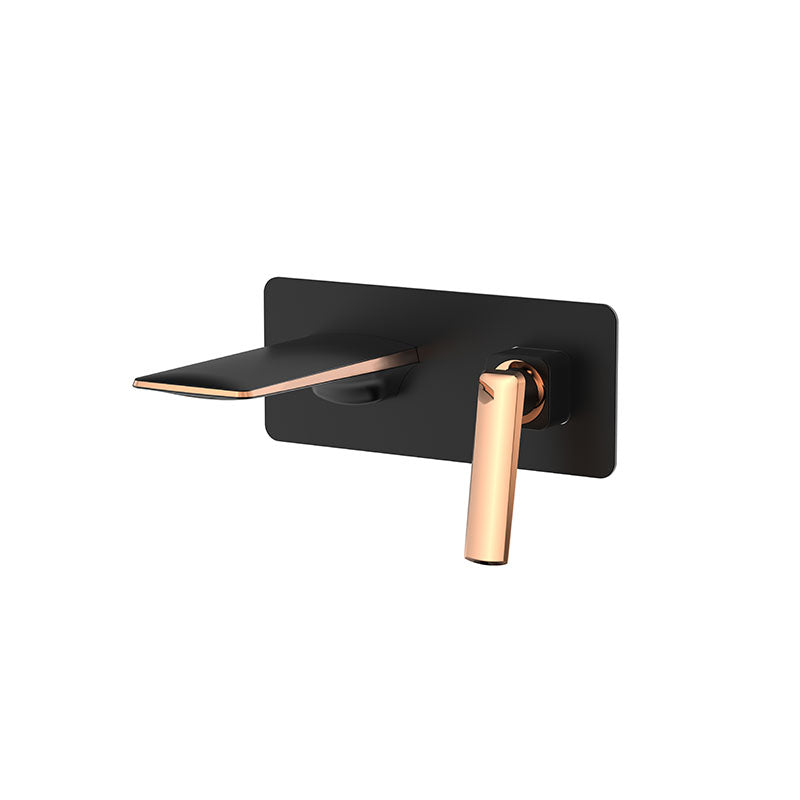 Modern Bathtub Faucet Wall-mounted Rod Handle Brass Bathtub Faucet