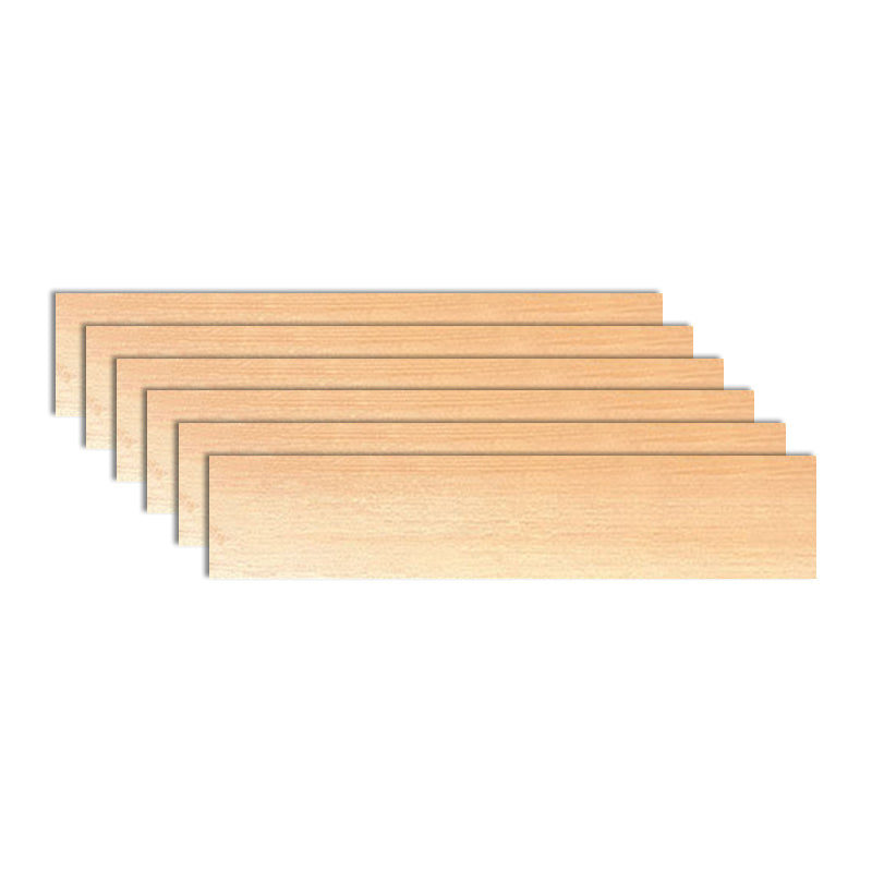 Modern Style Floor Tile Solid Color Straight Edge Wooden Effect Rectangle Floor Tile