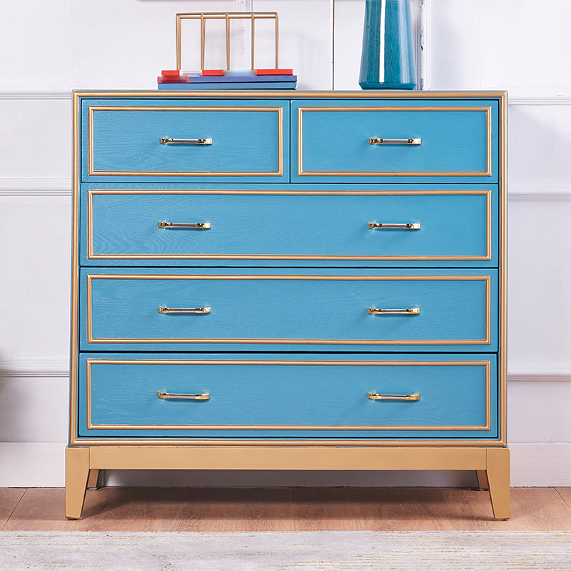 Wooden Dresser Classic Glam Storage Chest Dresser with Drawers