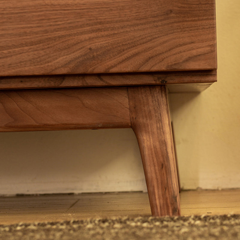 Traditional Horizontal Double Dresser Wood Storage Dresser for Bedroom