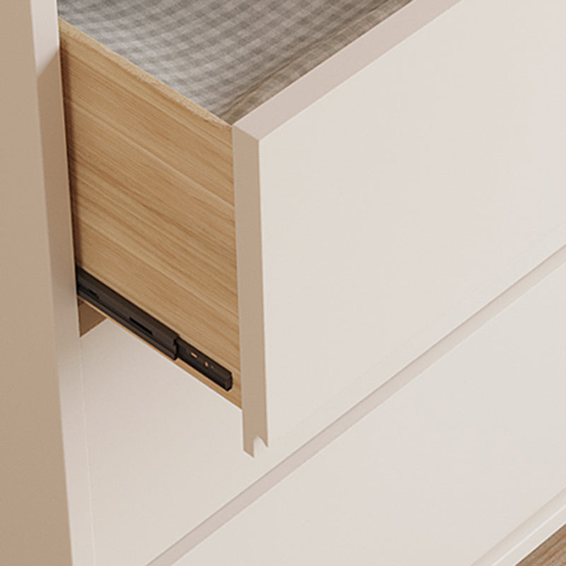 Contemporary Dresser White Storage Chest Dresser with Drawers