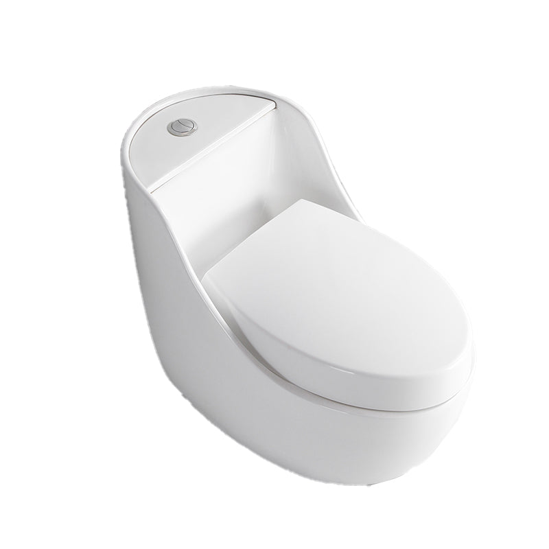 Contemporary Siphon Jet Toilet Bowl White Floor Mounted Urine Toilet for Washroom