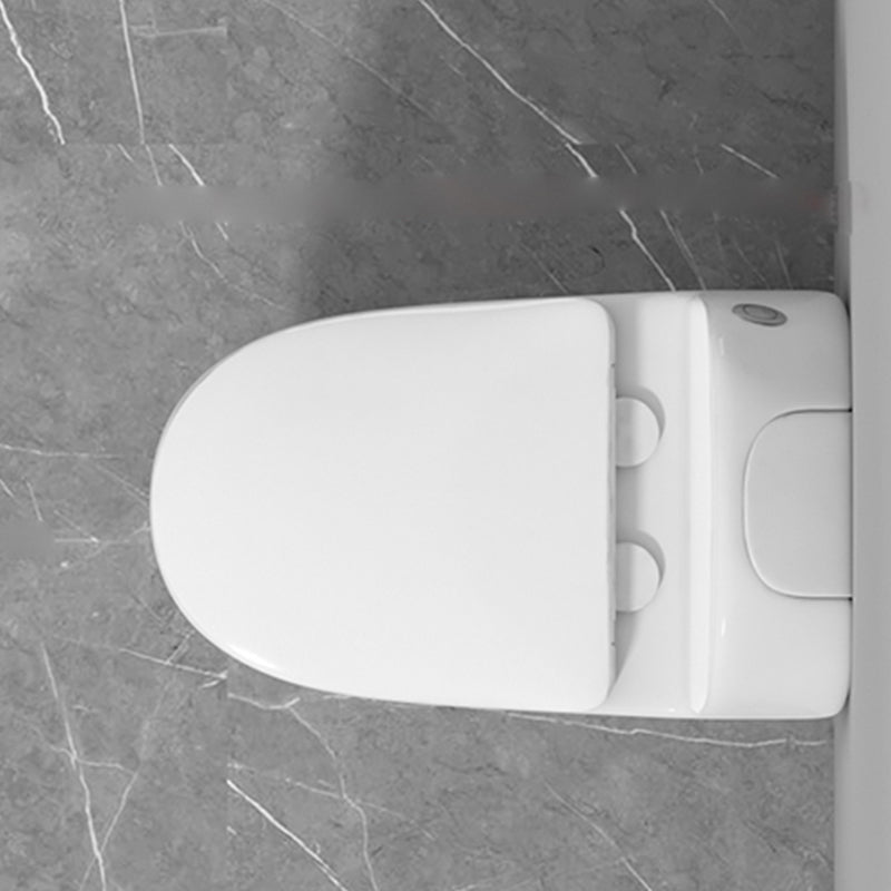 Contemporary Ceramic White Toilet Bowl Floor Mount Urine Toilet with Seat for Washroom