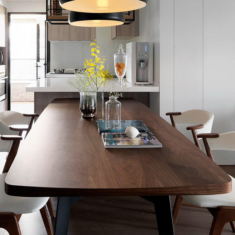 Rectangle Modern Dining Table Solid Wood Dining Table for Dining Room