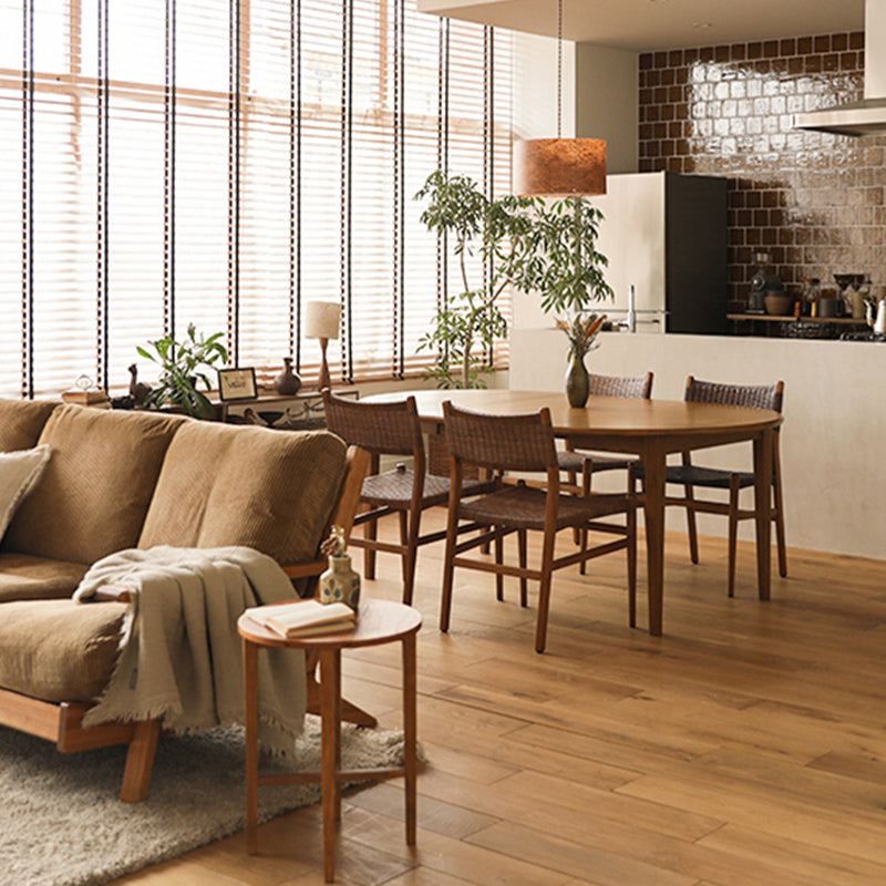Extendable Dining Table Solid Wood Dining Table for Dining Room