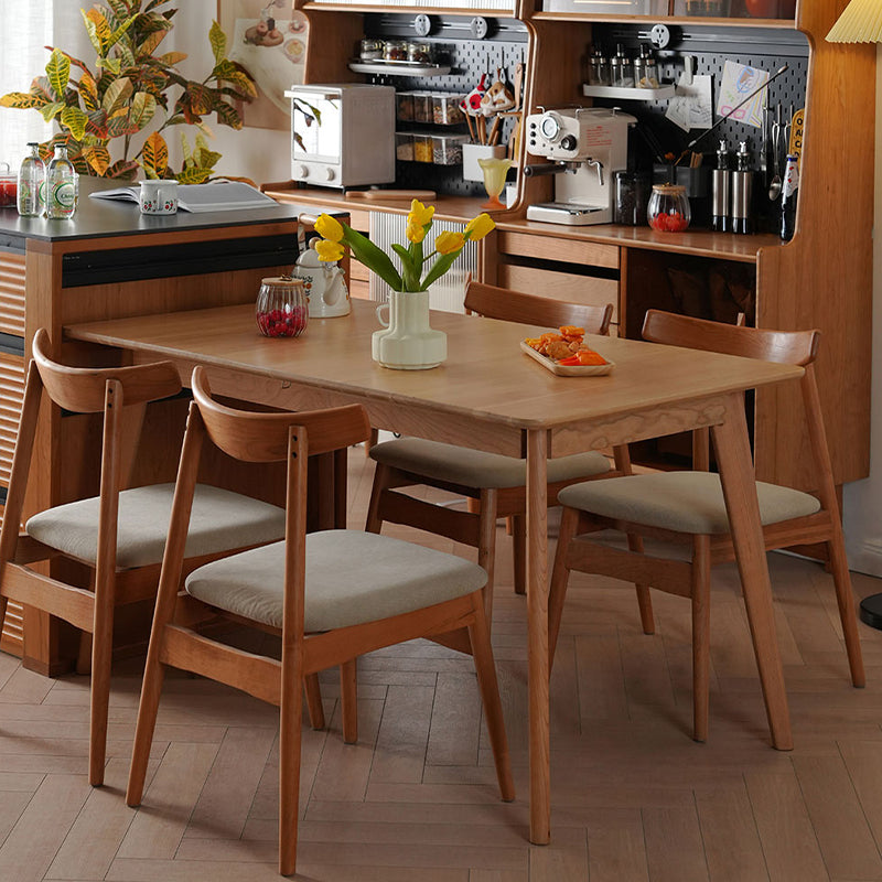 Modern Extendable Dining Table Solid Wood Dining Table for Dining Room