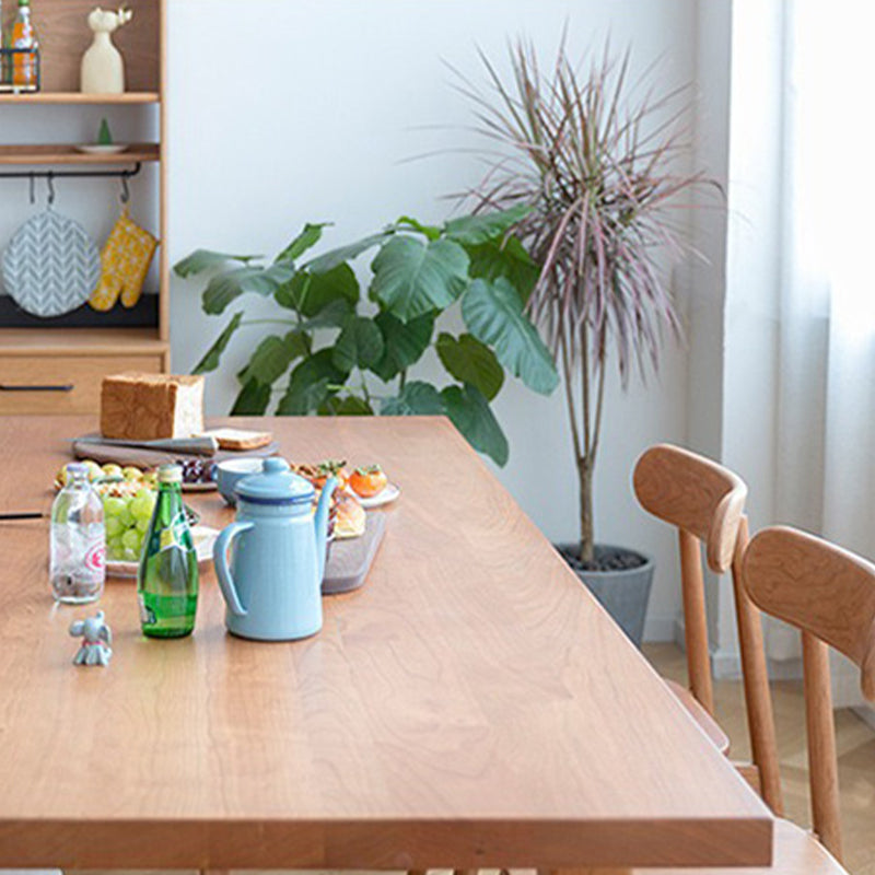 Modern Trestle Dining Table Solid Wood Dining Table for Dining Room