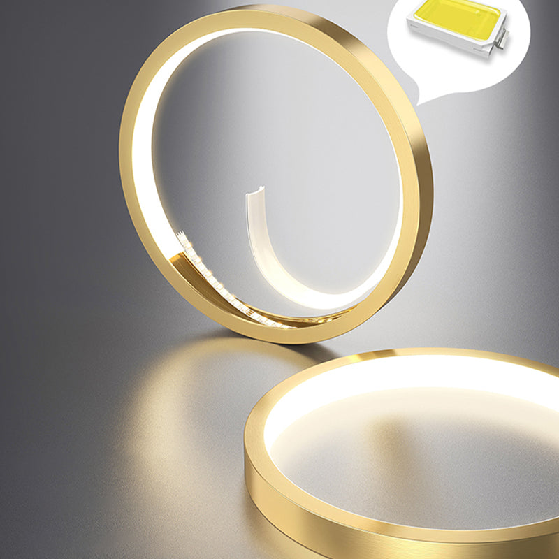 Simple LED Ceiling Light Fixture Metal Flush Mount Entry Light