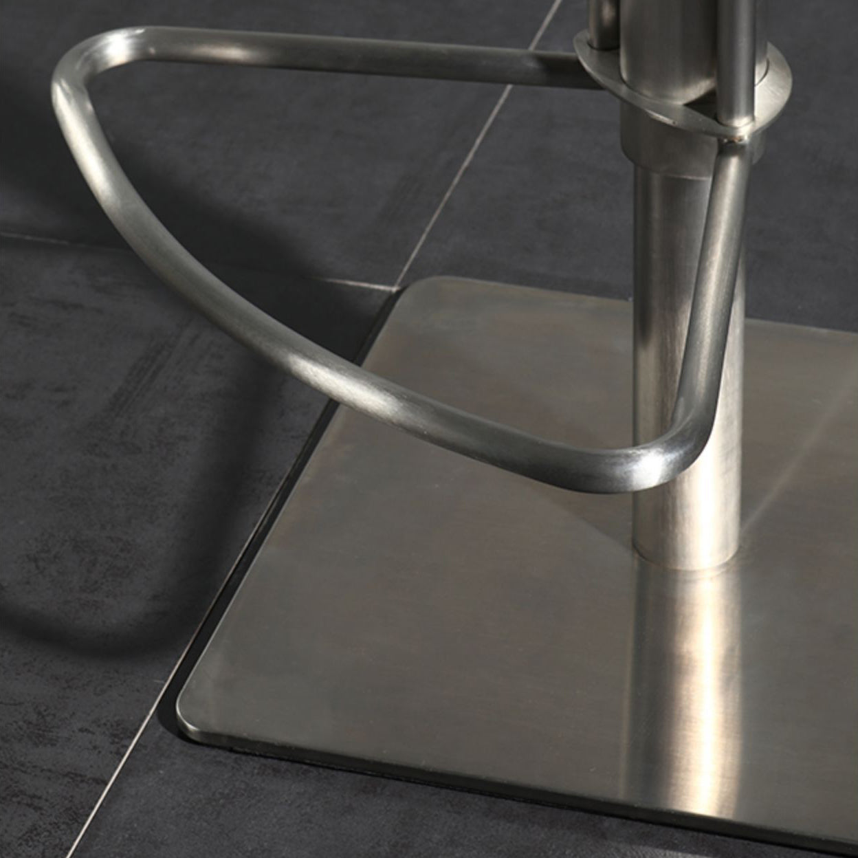 Armless Bar Stools Adjustable Height Dining Stools with Metal Base