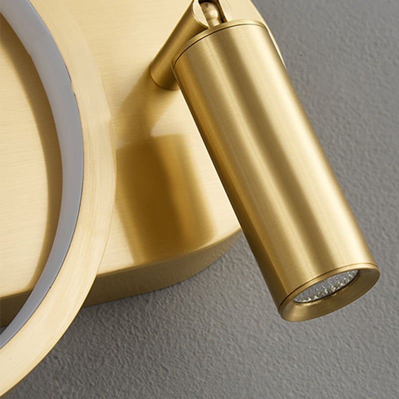 Simple Wall Lamp Modern LED Wall Mount Lamp with Silica Gel Shade for Bedside