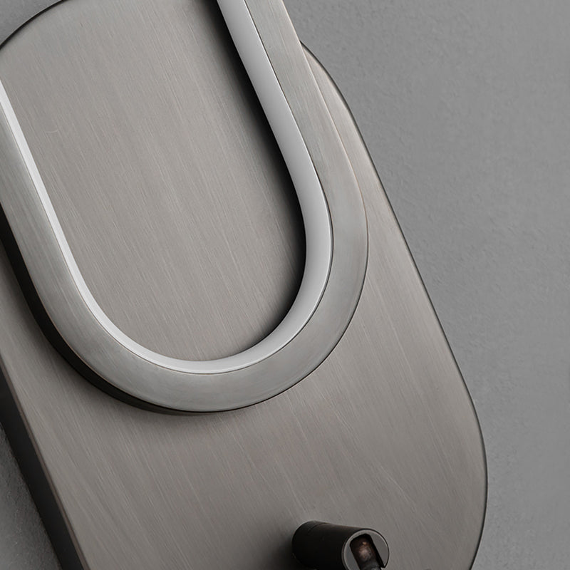 Simple Wall Lamp Modern LED Wall Mount Lamp with Silica Gel Shade for Bedside