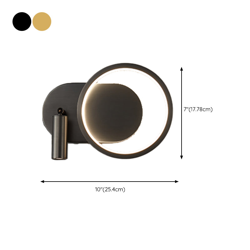 Simple Wall Lamp Modern LED Wall Mount Lamp with Silica Gel Shade for Bedside