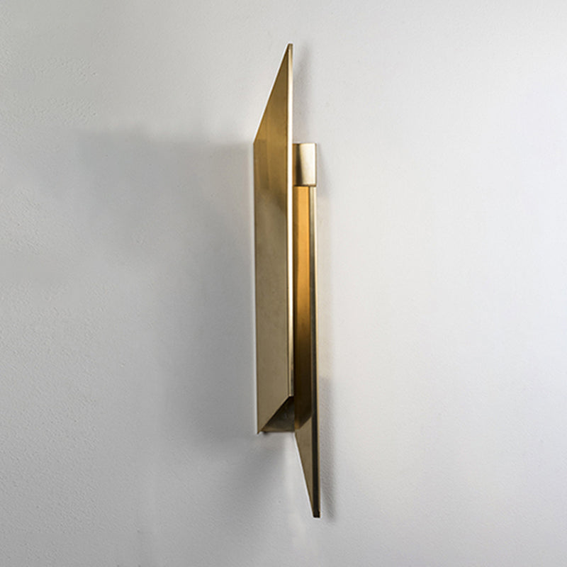 Iron LED Wall Mounted Fixture Unique Post Modern Wall Sconce in Gold