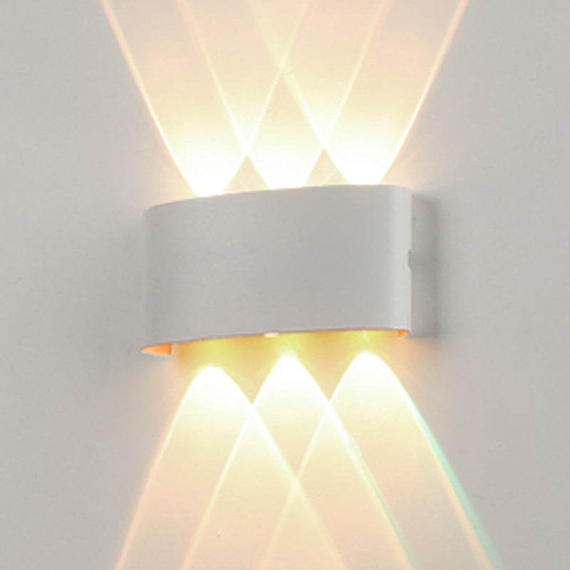 Metal Wall Sconce Lighting Black/White Wall Mounted Lights for Outdoor