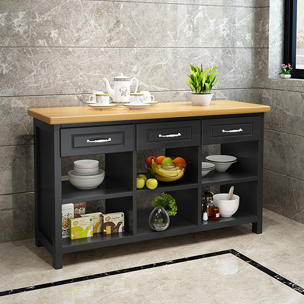 Modern Simple Home Dining Kitchen Island Table Rectangular Prep Table