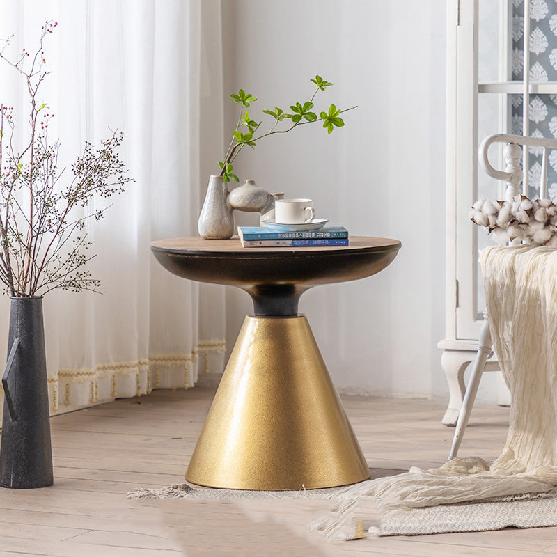 French Country Corner Table Pedestal Round Accent Side Table