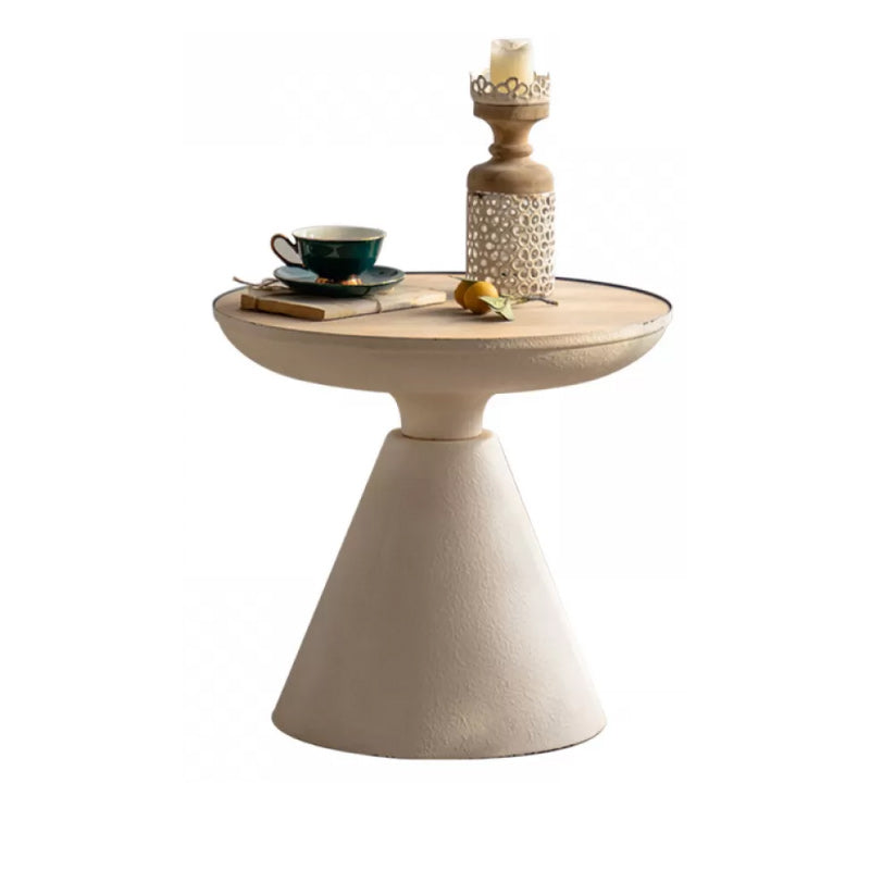 French Country Corner Table Pedestal Round Accent Side Table