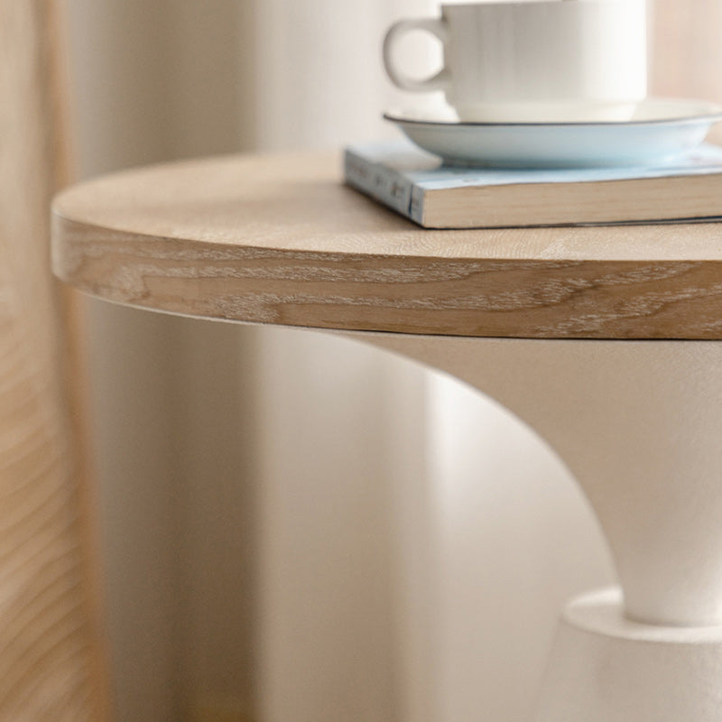 French Country Corner Table Pedestal Round Accent Side Table