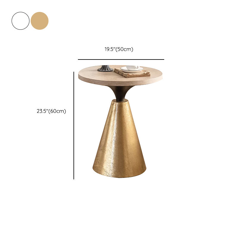 French Country Corner Table Pedestal Round Accent Side Table