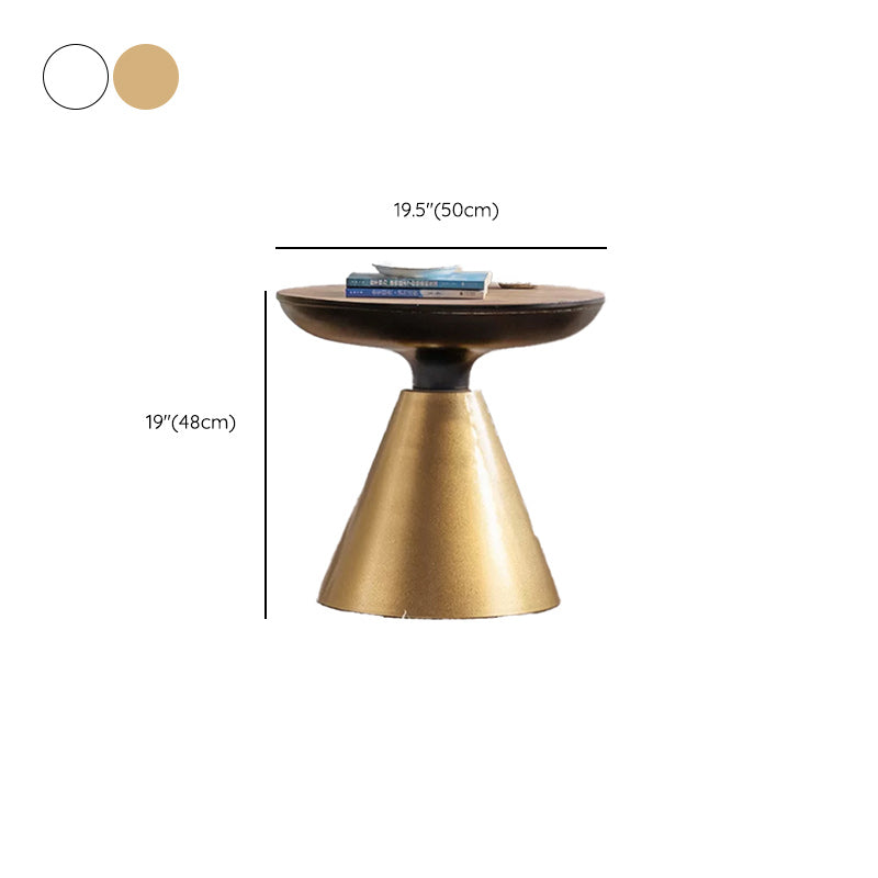 French Country Corner Table Pedestal Round Accent Side Table