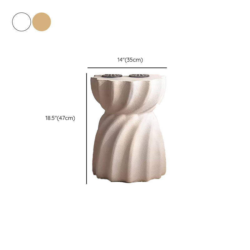 French Country Corner Table Pedestal Round Accent Side Table