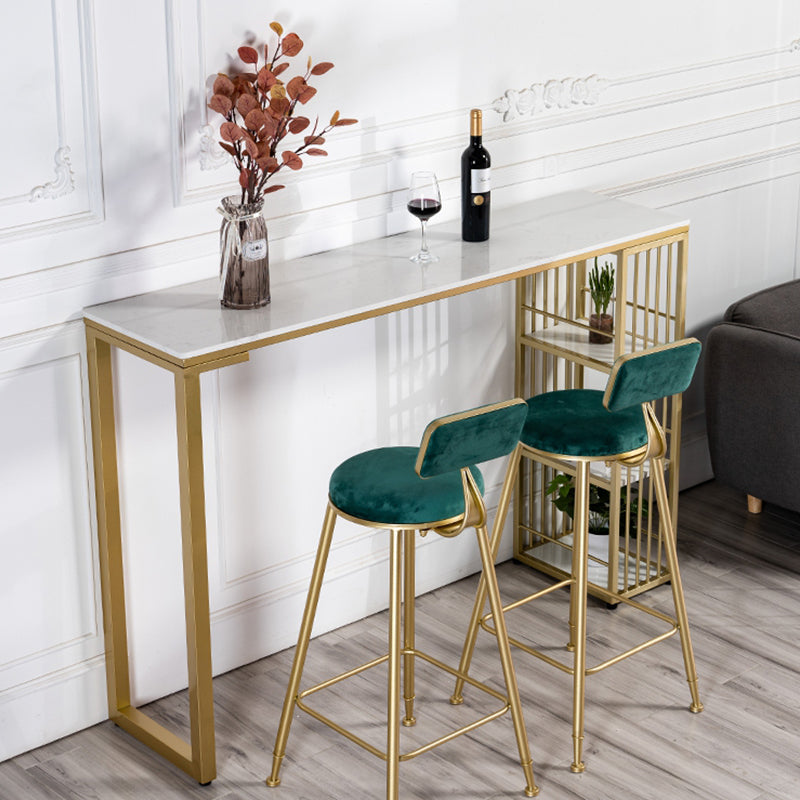 Modern Style Rectangle Bar Table Storable Table for Living Room