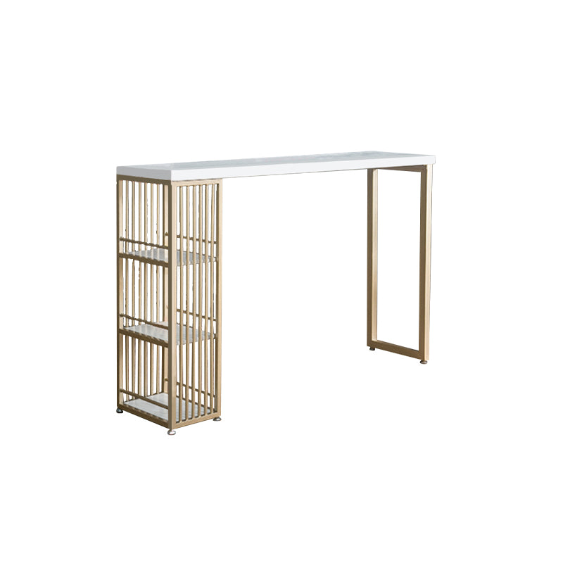 Modern Style Rectangle Bar Table Storable Table for Living Room