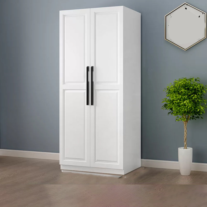 Freestanding Wood Frame Wardrobe Modern Hinged Soft Close Doors Wardrobe and Drawers