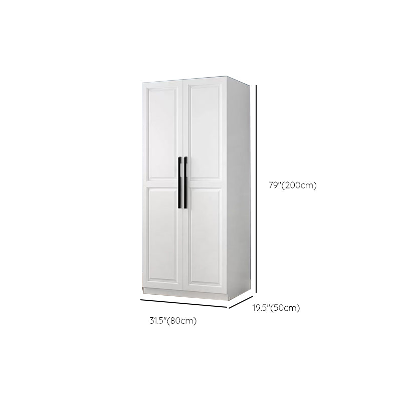 Freestanding Wood Frame Wardrobe Modern Hinged Soft Close Doors Wardrobe and Drawers
