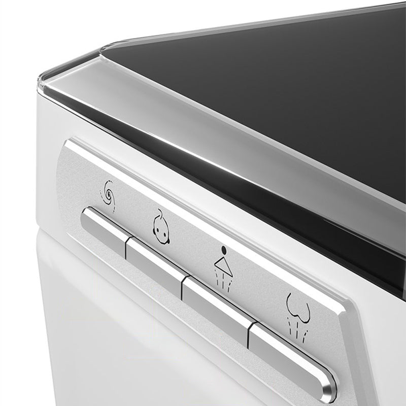 Elongated Wall Mounted Bidet Antimicrobial Smart Bidet with Heated Seat and Dryer