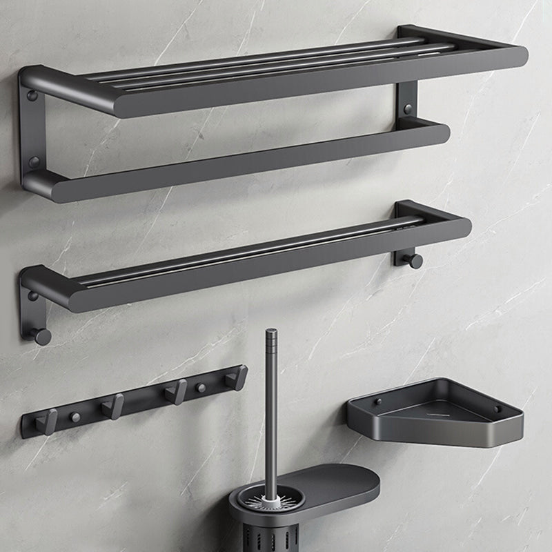 Modern Metal Bathroom Accessory As Individual Or As a Set in Grey