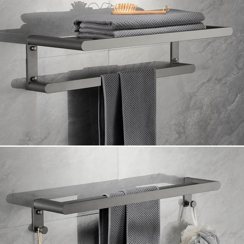 Modern Metal Bathroom Accessory As Individual Or As a Set in Grey