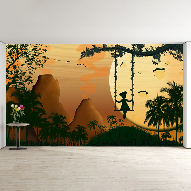 Stain Resistant Dreamland Mural Wallpaper Illustration Indoor Wall Mural