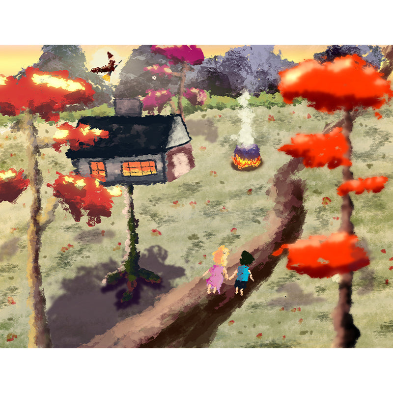 Stain Resistant Dreamland Mural Wallpaper Illustration Indoor Wall Mural