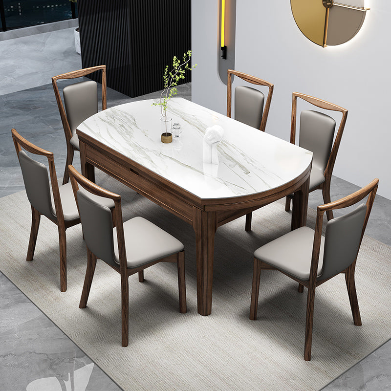 Contemporary 1/2/7 Pieces Furniture Round Stone Dining Set for Restaurant
