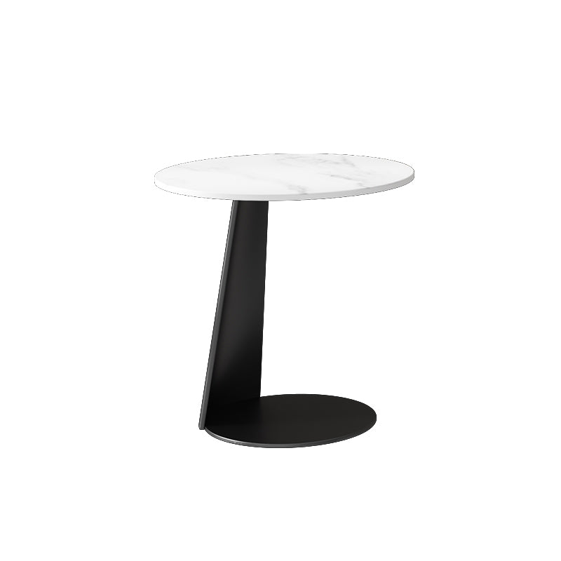 Modern Slate Coffee Table Round Bunching Coffee Table Sets for Living Room