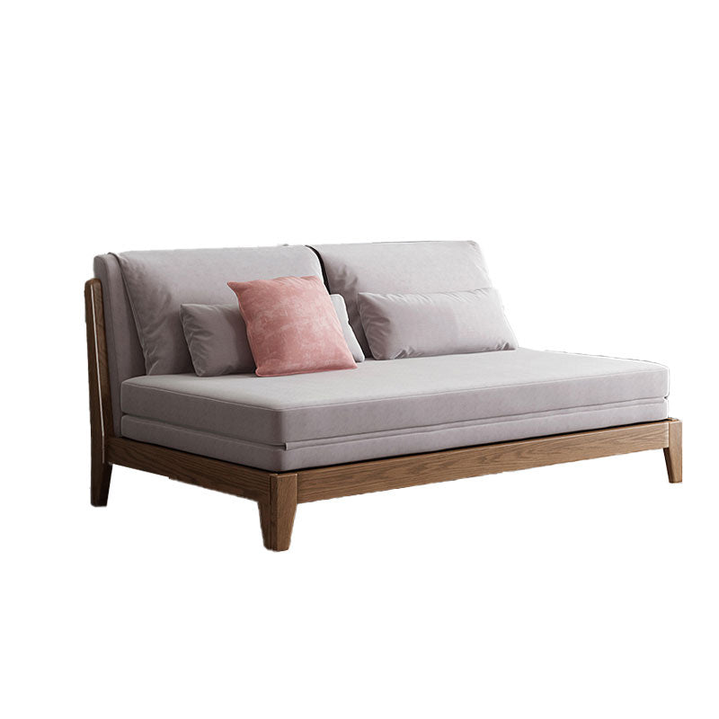 Scandinavian Armless Futon Sleeper Sofa Foldable Futon and Mattress