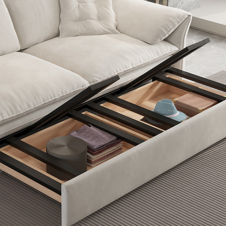 35" Wide Scandinavian Sofa Futon White Pillow Included Sleeper Sofa