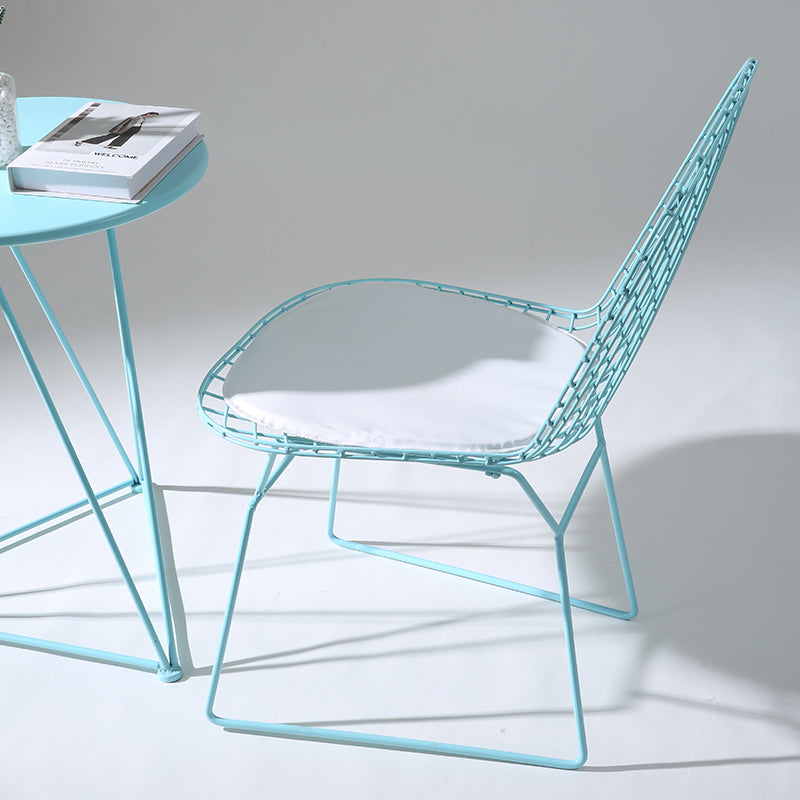 Metal Stacking Outdoors Modern Dining Chairs Patio Dining Chair