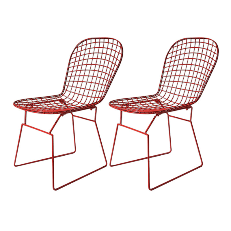 Metal Stacking Outdoors Modern Dining Chairs Patio Dining Chair